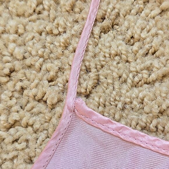 Pink Backless Crop Camisole Top one size as is silky pj feminine lingerie tank - Picture 4 of 12